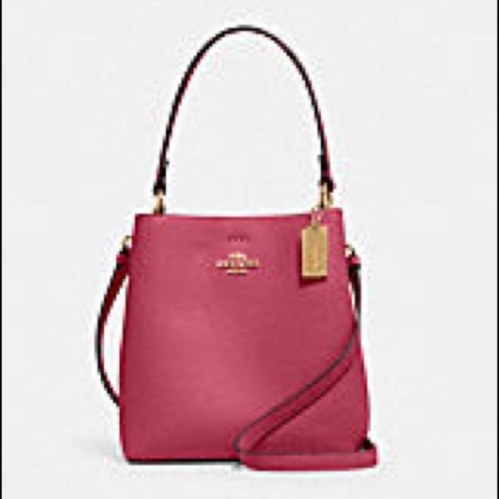 Coach Small Pebble Leather Town Bucket Bag
